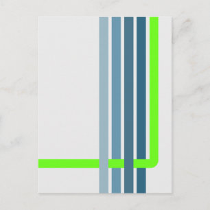 Retro Rand Abstrakt design Vykort