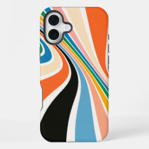 Retro Rand Abstrakt iPhone/iPad-fall
