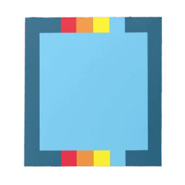 Retro Rand-Anteckningsblock (marinblå multipelfärg Anteckningsblock