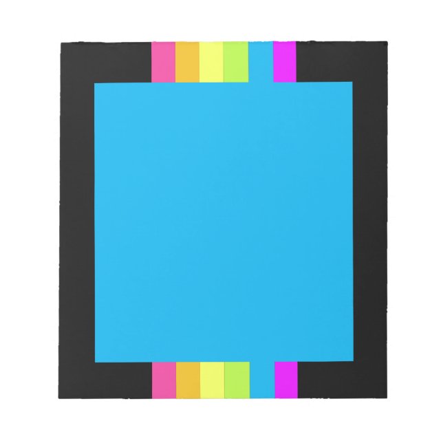 Retro Rand-Anteckningsblock (svartvitt, flera) Anteckningsblock (Framsida)