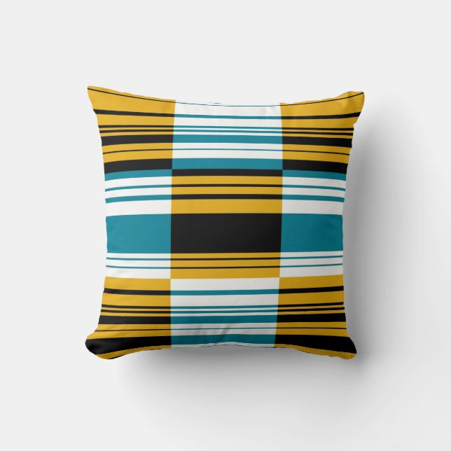 Retro Rand Art-designfyllning Kudde (Framsida)