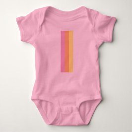 Retro Rand Baby Bodydress (Orange Multi) T Shirt
