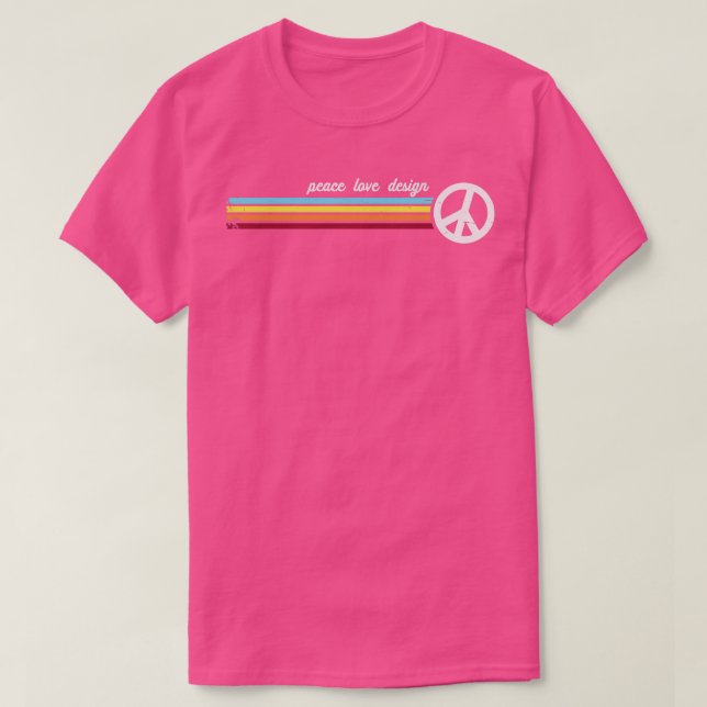 Retro Rand Design T Shirt (Design framsida)