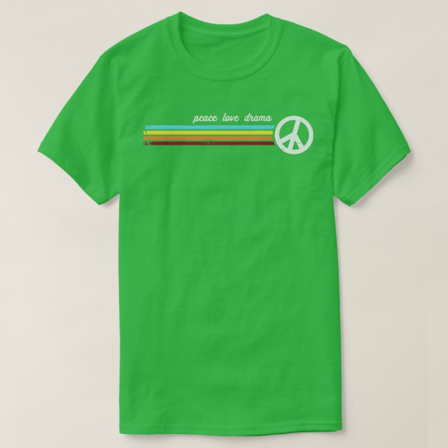 Retro Rand Drama T Shirt (Design framsida)