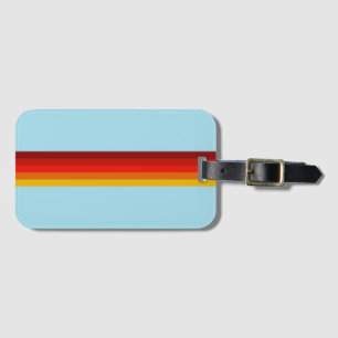 Retro Rand färgfull 70s 80s-design med stripe Bagagebricka