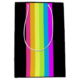 Retro Rand Gift Bag (Black & Neon Multi)
