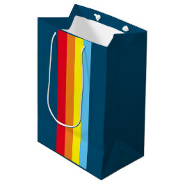 Retro Rand Gift Bag (marinblå multipelfärg)