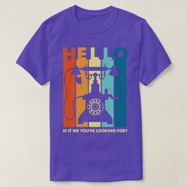Retro Rand Hej Telefon T Shirt (Design framsida)