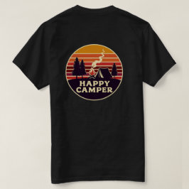 Retro Rand Lycklig Camper - Vintage Throwback T Shirt