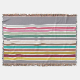 Retro Rand Mönster-vridsblanksteg Filt