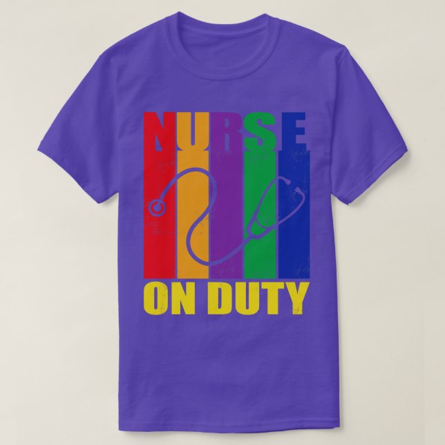 Retro Rand om tullsjuksköterskor T Shirt (Design framsida)
