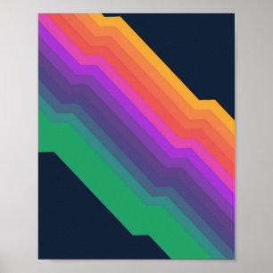 Retro Rand på 70-talet Poster