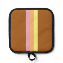 Retro Rand Pot Holder (Orange Multi)