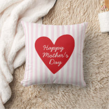 Retro Rand Rosa & Red Heart Mors dag