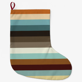 Retro Rand Stor Julstrumpa