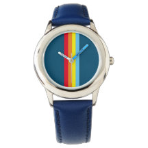 Retro Rand Watch (Navy Blue Multi)