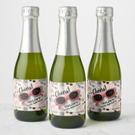 Retro ränder flamingos palmer solglasögon Mini