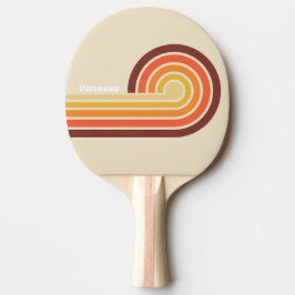 Retro ränder med namn pingisracket