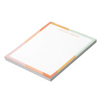 Retro ränder Orange Mint Pastell Personligt Namn