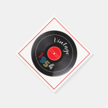 Retro randig vinylskiva 1954 70-årsdag