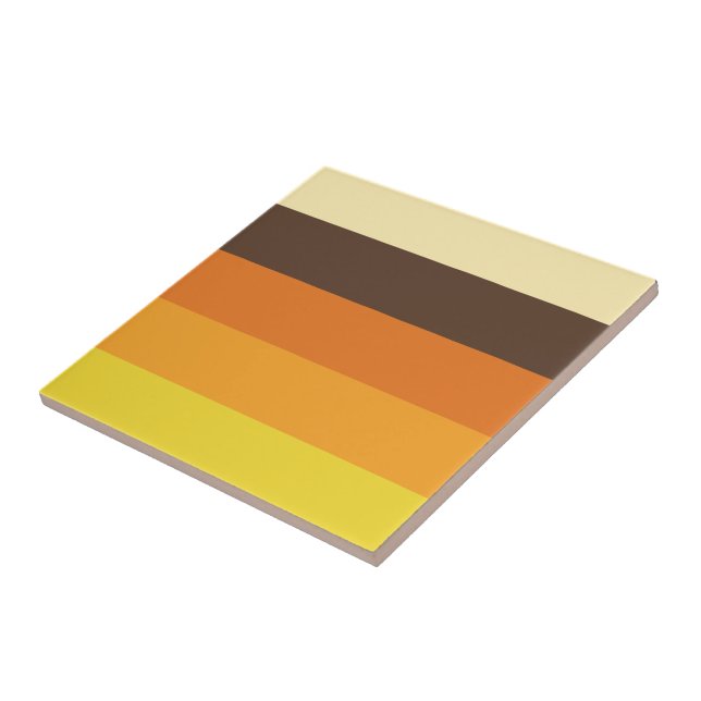 Retro randigt färgmönster för 70-tal kakelplatta (Sidan)