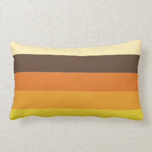 Retro randigt färgmönster för 70-tal lumbarkudde