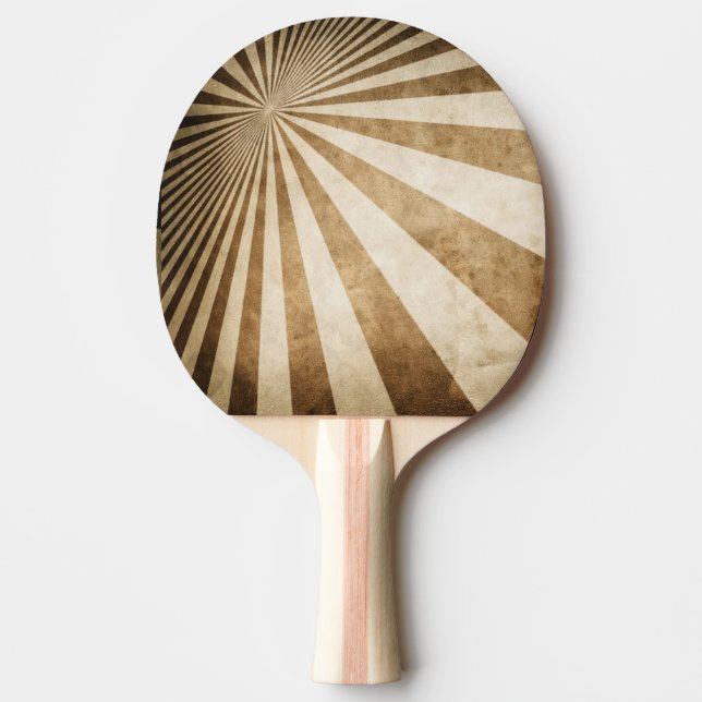 Retro randmönsterbakgrund pingisracket (Framsidan)