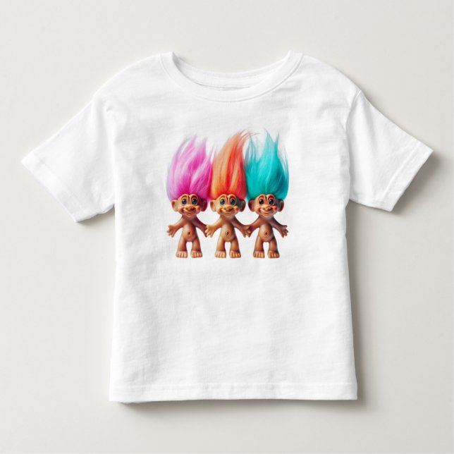 Retro Rascal Troll T Shirt (Framsida)