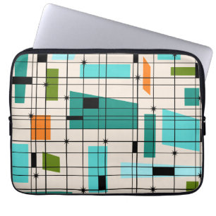 Retro raster och Starbursts laptop sleeve