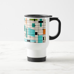 Retro raster & Starbursts travel mug Resemugg