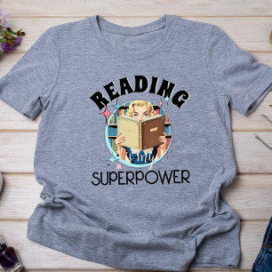 Retro Reading är mitt superpower Bookish Sets T Shirt