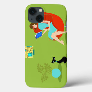 Retro Reading Woman iPad Air Case