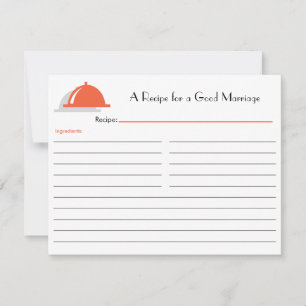 Retro receptkort - Orange
