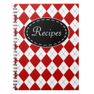 Retro Recipe Kitchen-presentatör för bärbara dator Anteckningsbok