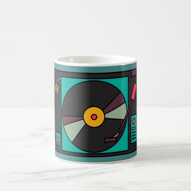 Retro Record Player Kaffemugg (Center)