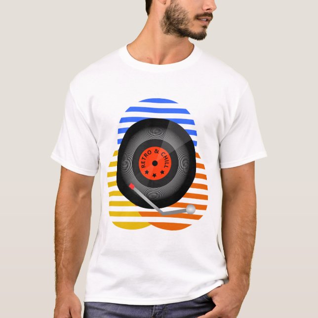 Retro Record T Shirt (Framsida)