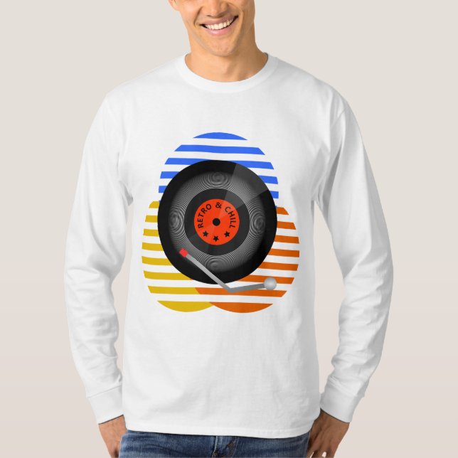 Retro Record T Shirt (Framsida)