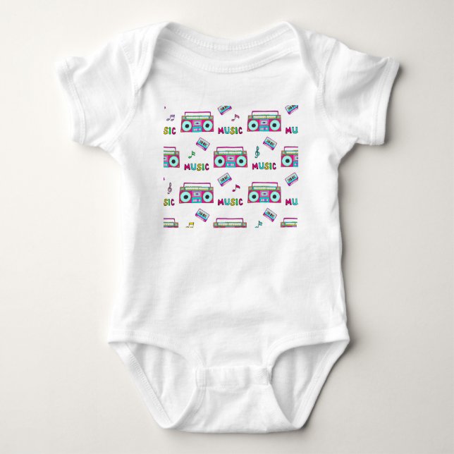 Retro Recorder band sömlöst T Shirt (Framsida)