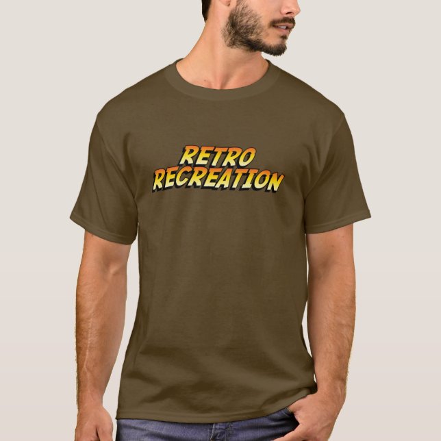 Retro Recreation Indiana Jones Logotyp T Shirt (Framsida)