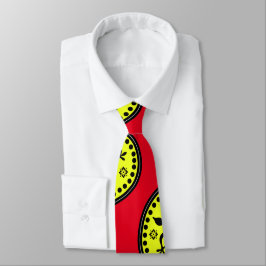 Retro Red and Gult Paisleys Necktie Slips