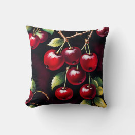 Retro Red Cherries Kudde