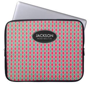 Retro Red Diamonds mönster Laptop sleeve