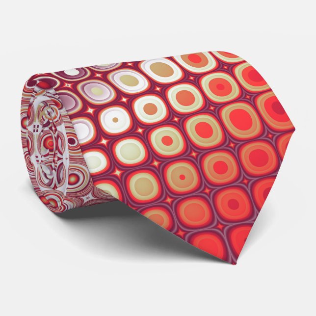 Retro Red Dot Fractal Mönster Slips (Rullad)
