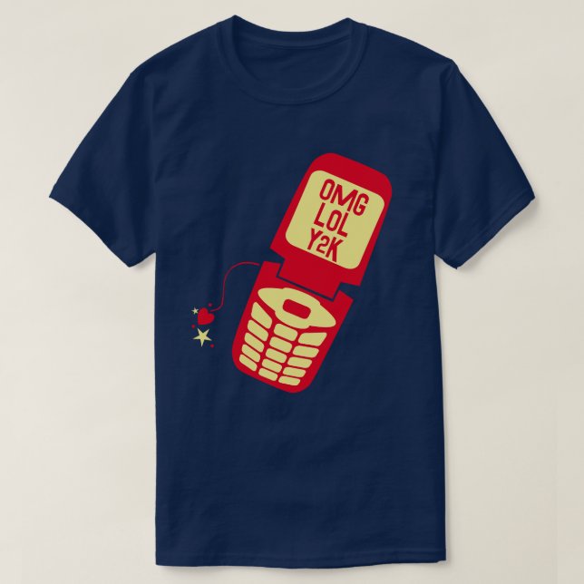 Retro Red Flip Mobil T-Shirt (Design framsida)