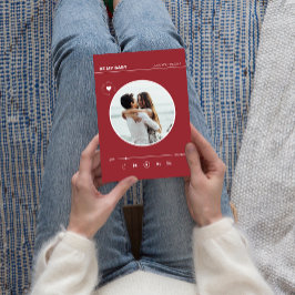 Retro Red Heart Forever love Alla hjärtans kort