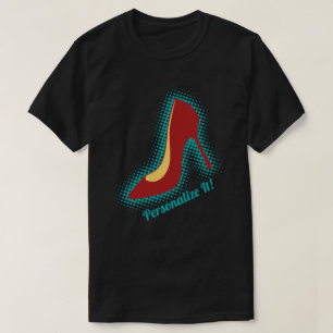 Retro Red High Heel Shoe T Shirt
