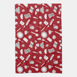Retro Red Kitchen Kökshandduk
