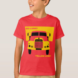 Retro Red Lastbil Gult Lastbil T-shirt