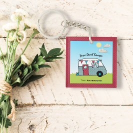 Retro Red och Teal Camper