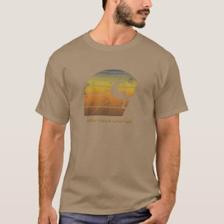 Retro Red Rock Canyon Nevada Rock Climbing Fan vin T Shirt